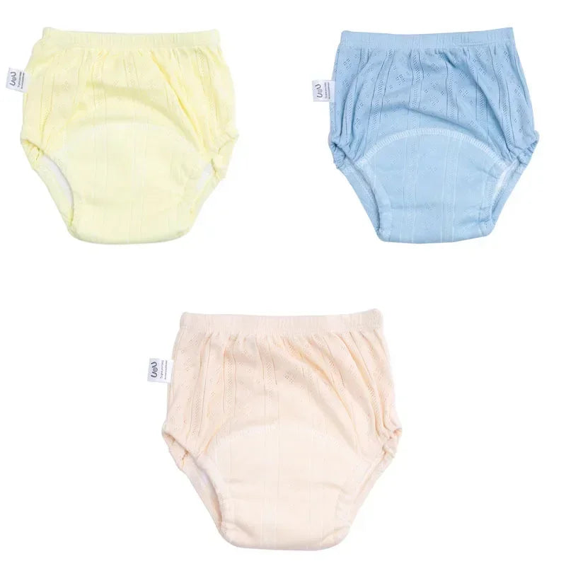 3PCS/LOT Candy Colors Newborn Training Pants Summer Baby Shorts Washable Boy Girls Cloth Diapers Reusable Nappies Infant Panties