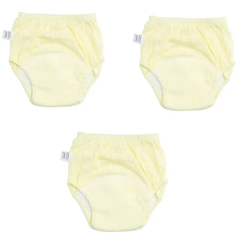 3PCS/LOT Candy Colors Newborn Training Pants Summer Baby Shorts Washable Boy Girls Cloth Diapers Reusable Nappies Infant Panties
